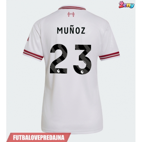 Lacne Ženy Futbalové dres Liverpool Victor Munoz #23 2026-27 Krátky Rukáv - Preč